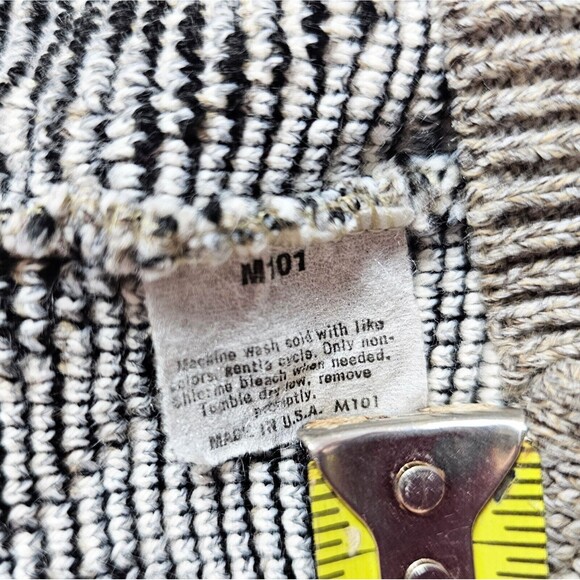 VTG 80’s Sweater Graphix Mens L USA Made Geometric Cardigan Sweater Grandpa EUC - Picture 10 of 12